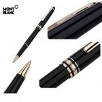 MONTBLANC Meisterstuck Rollerball Pen Black & Gold 164 Slim Size